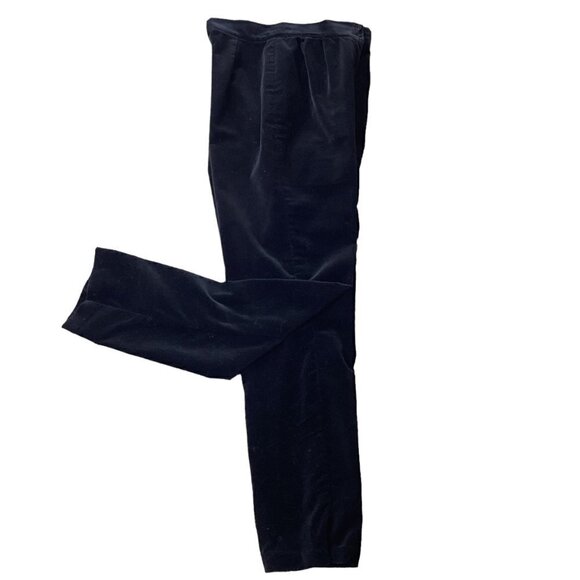 VTG Black Velvet Trouser Pants 80% Wool 20% Nylon by Panther Jr Sz 9 #10S - Picture 3 of 7